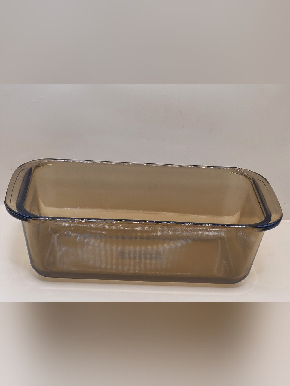 Vintage Pyrex 213 Fireside Amber Brown Glass Loaf Pan Bread Baking Dish 1.5L